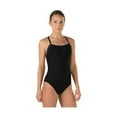 thumbnail image 1 of Speedo Women s Swimsuit One Piece Endurance Skimpy Thin Strap Solid Black 34, 1 of 2