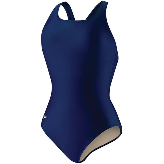 Speedo Women s Swimsuit One Piece PowerFlex Ultraback Solid Speedo Navy 8