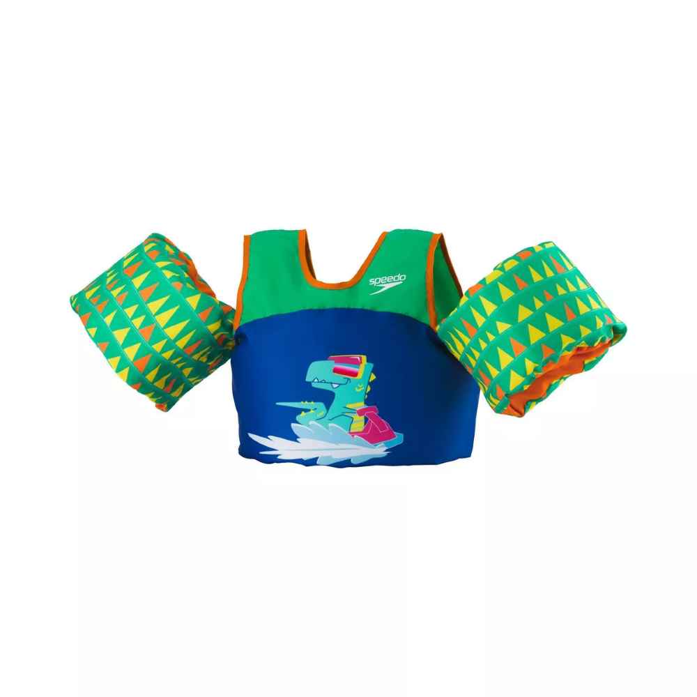 Speedo Splash Jammer Life Jacket Vest Blue Dino