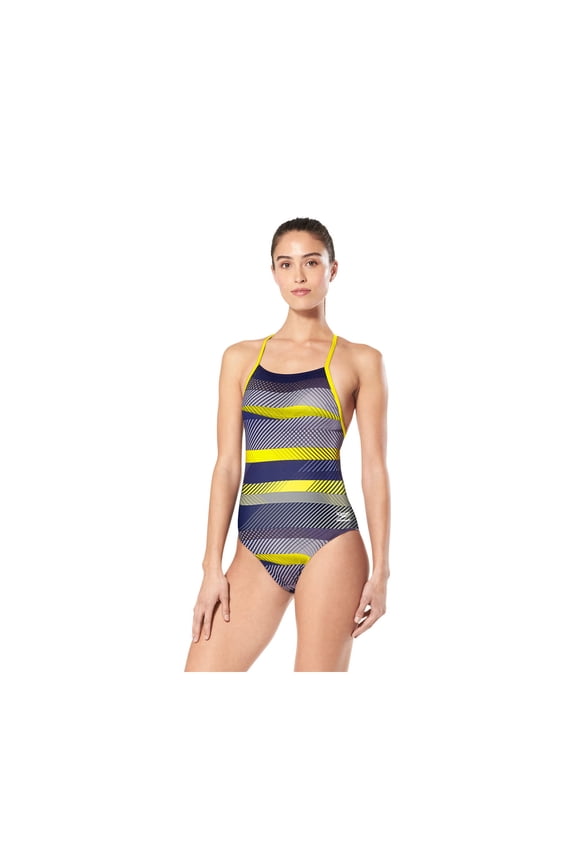 Swimsuit THE FAST WAY CROSS Navy/Gold Size 22