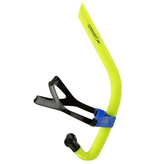 Speedo Tear Drop Design Bullet Head Swimming Performance Snorkel, Shocking Lime