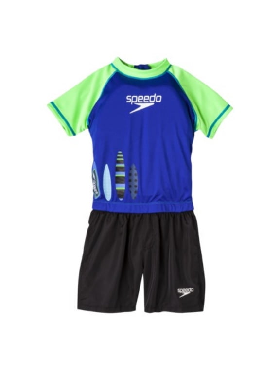 Toddler Boys Surfs Up Polywog Swimming Suit Swim Trainer Flotation M/L