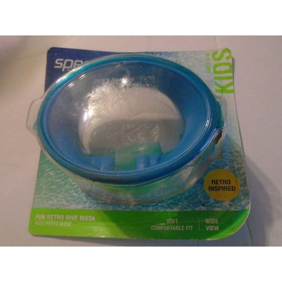 Speedo UV Protection Anti Fog Adjustable Oval Kids Fun Retro Dive Mask
