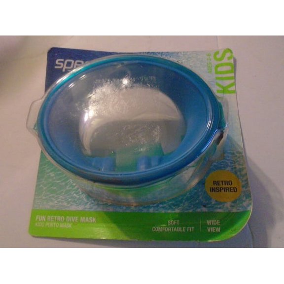 Speedo UV Protection Anti Fog Adjustable Oval Kids Fun Retro Dive Mask