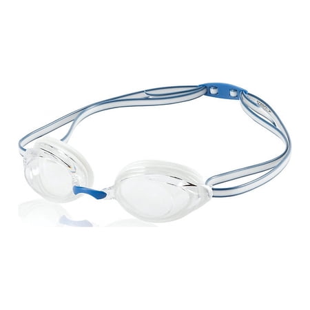 Speedo Vanquisher 2.0 Anti-Fog Swim Swimming Competition Pool Goggle, White/Navy