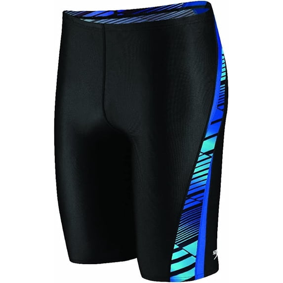 Speedo Variegated Lanes PowerPLUS Jammer,Blue 004,22