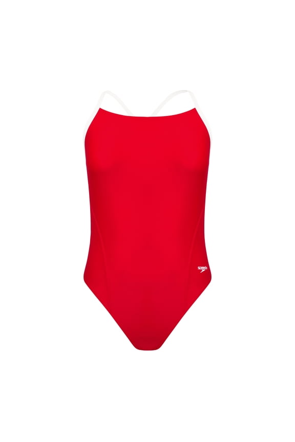 Women's Colorblock Cross Back One Piece Swimsuit, Sizes XS-XXL