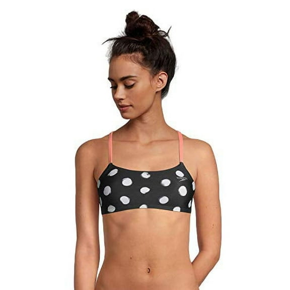 Speedo Women's Swimsuit Top Bikini Endurance Strappy Back Demi