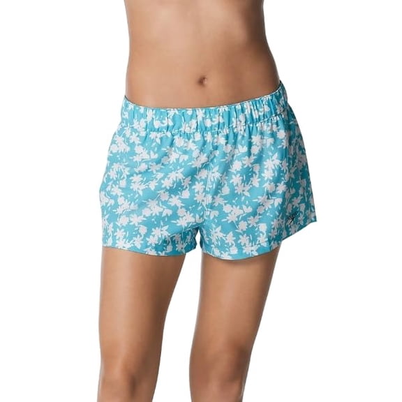 Speedo Women's Vibe Volley Swim Shorts, Blue Atoll, Medium