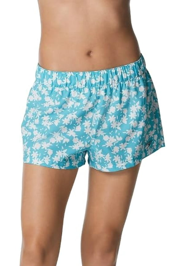 Women's Vibe Volley Swim Shorts, Blue Atoll, Medium