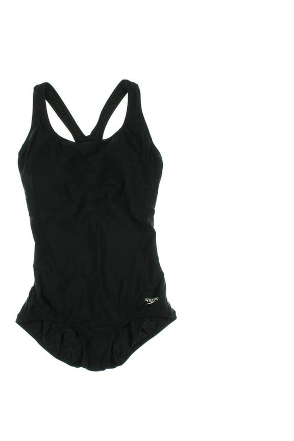 Womens Racerback Solid One-Piece Swimsuit