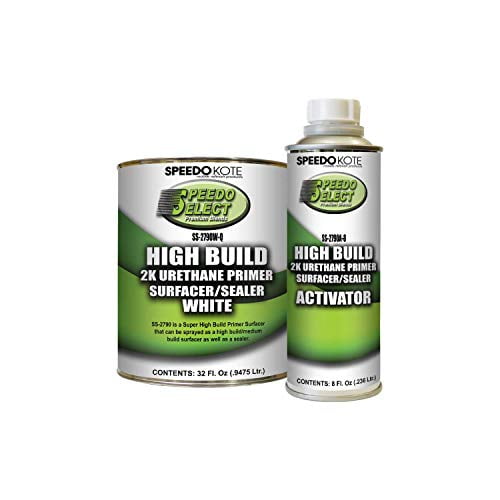 Speedokote SS-2790W-Q/SS-2790A-8 Super Fill High Build Primer WHITE quart kit.