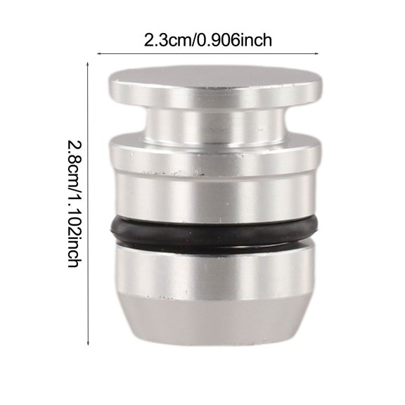 Speedometer Block Off Tool CNC Machined Billet Aluminum with O-Ring for TH350 Turbo 350 Automatic Transmission Removal Mechanical Port Silver Finish Precise Fit Leak Protection