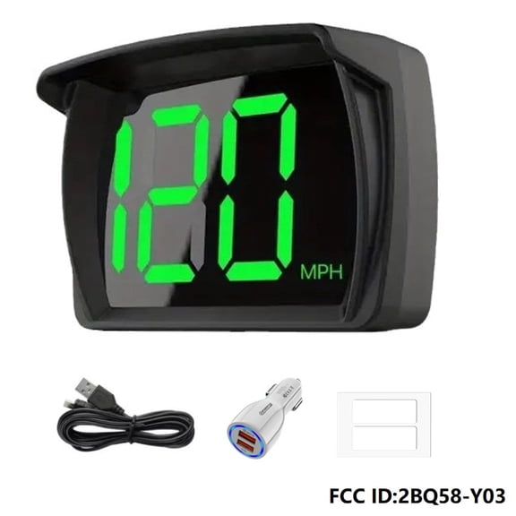 Speedometer HUD GPS Digital Speed Meter with MPH USB Cable Plug & Play Car Accessories for All Car Truck Motor SUV