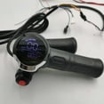 Speedometer/Lcd Display 24v36v48v60v+Lock/Key+Rolling Grips Throttle