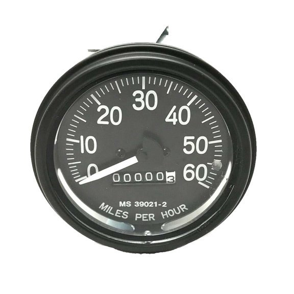 Speedometer Replacement Dashboard Gauge, 0-60mph, Compatible with All US Military Vehicles, Humvee, HMMWV