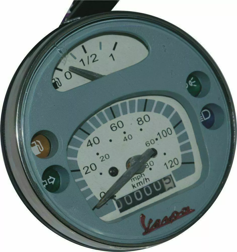 Vespa LX150 スピードメーター (MPH表示 アメリカ仕様) Vespa Speedometer / Tacho Lml Px Lusso 80, 125, 150, 200 120Km/H