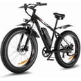thumbnail image 1 of Speedrid 26" x 4" Fat Tire Electric Bike for Adult 3H Fast Charge, 500W Electric Mountain Bike with 48V 10.4Ah Removable Battery, Lockable Suspension Fork, 7 Speed UL2849 Certified, 1 of 8