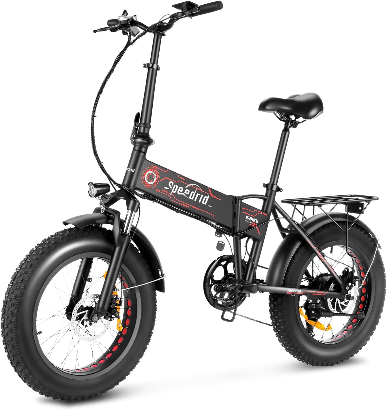 Speedrid 500W Folding Electric Bike for Adults, 20" x 4.0" Fat Tire
