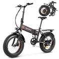 thumbnail image 1 of Speedrid Folding Electric Bike, 20" X 4.0" Fat Tire Electric Bike with 500W Motor 48V 10.4Ah Built-in Battery, LCD Display and Shimano 7 Speeds, IP54 Waterproof, 20MPH Snow/Beach Ebike UL2849, 1 of 8