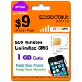 thumbnail image 1 of Speedtalk Mobile SIM Card Kit, 1GB Data 30-Day Plan, 3-in-1 Universal, 1 of 9