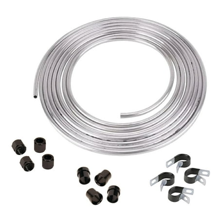 Speedway 5/8 OD Aluminum Hard Fuel Line/Tubing Kit, 30 Feet