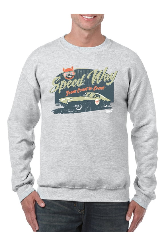 Speedway Classic - Retro Racing Car Graphic Men's Sweatshirt
