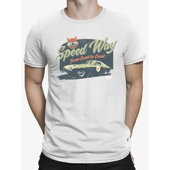 Speedway Classic - Retro Racing Car Graphic Men's T-shirt