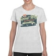 thumbnail image 1 of Speedway Classic - Retro Racing Car Graphic Women's T-shirt, 1 of 4