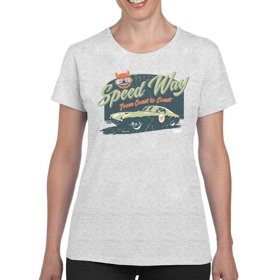 Speedway Classic - Retro Racing Car Graphic Women's T-shirt