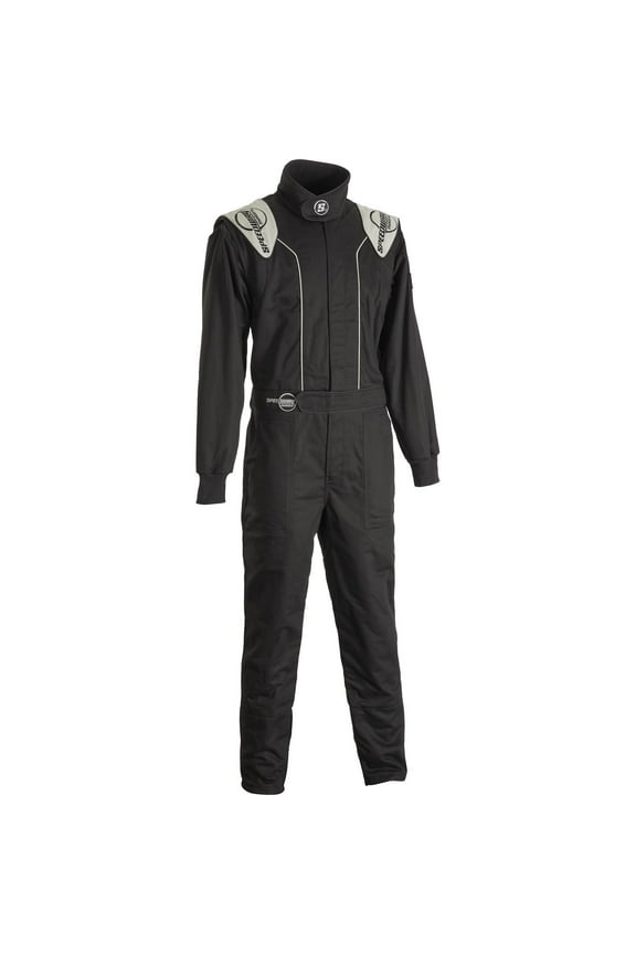 Speedway Double-Layer SFI-5 One-Piece Racing Suit, Black Small