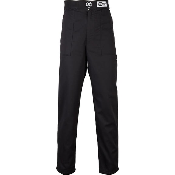 Speedway Motors Economy SFI-1 Fire Resistant Racing Suit Pants, FRC Material, Elastic Cuffs, Adjustable Waist, TPP 6 Rated, Suitable for All Racing Types, Grey, Small