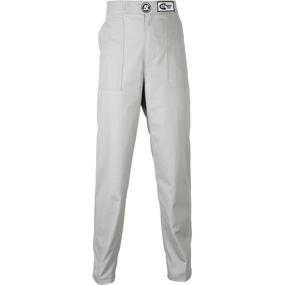 Speedway Motors Economy SFI-1 Fire Resistant Racing Suit Pants, FRC Material, Elastic Cuffs, Adjustable Waist, TPP 6 Rated, Suitable for All Racing Types, Grey, XXL