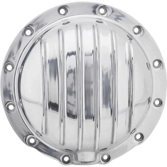 Speedway Motors 12-Bolt Differential Cover, Polished Aluminum Rear Axle Cover with Drain Plug and Mounting Bolts, Durable Construction Compatible with Jeep Corporate 12-Bolt