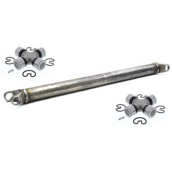 Speedway Motors 1310 Series Steel Drive Shaft and U-Joints Kit, Includes Two 1310 Series U-Joint, One 52.5 Inch 1310 Series Drive Shaft and Outside Retaining Clips