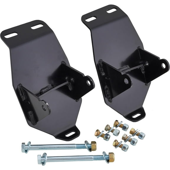 Speedway Motors 1967-72 Chevy C10 LS Swap Motor Mounts, Steel, Black, Bolt-In, Uses 1998-2002 Camaro LS Mounts, 7 Gauge, Powder Coated, Includes Premium Hardware