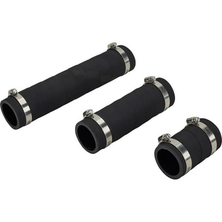 Speedway Motors 2 Inch I.D. Fuel Filler Hose Kit, 4 Inch Length, Includes 2 Hose Clamps, Trim-to-Fit, Heavy-Duty Replacement for Fueling Hose Assembly