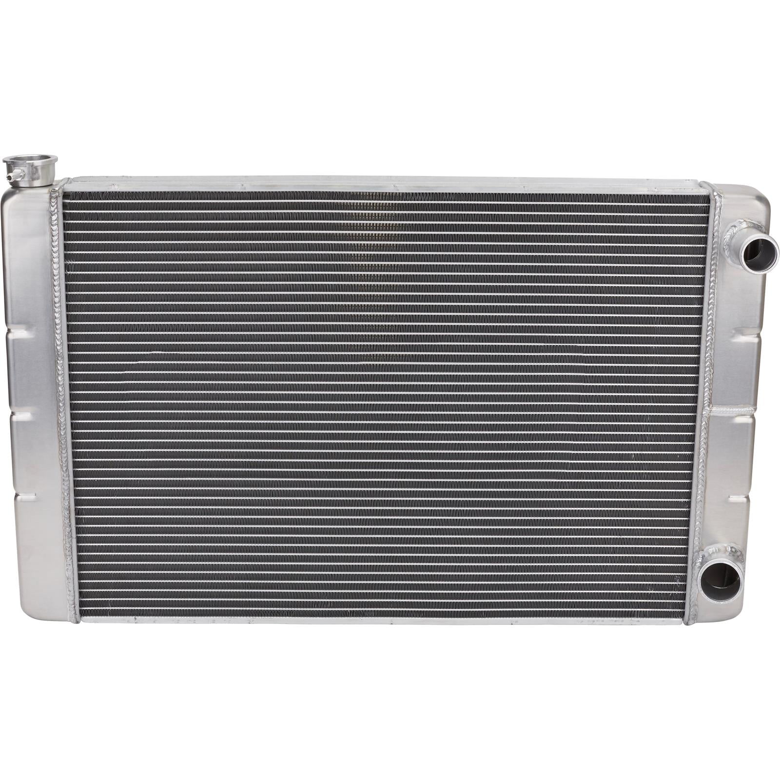 Silver 22k Radiator Speedway Motors 22-Inch Double Pass Aluminum Racing Radiator, S/B Chevy ...