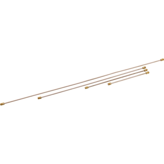 Speedway Motors 3/16 Inch Copper Nickel Brake Line with 3/8-24 Inverted Flare Fittings, 20 Inch Flared Double Wall Line, Easy Bend for Custom Routing, Strong, Vibration Resistant