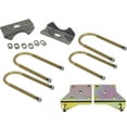 thumbnail image 1 of Speedway Motors 3" Axle Tube Adjustable Leaf Spring Kit: CNC-Machined Perch, Shock Mount, U-Bolts, Tire Clearance & Centering for 55-'86 Chevy V8, Set of 16, 1 of 12
