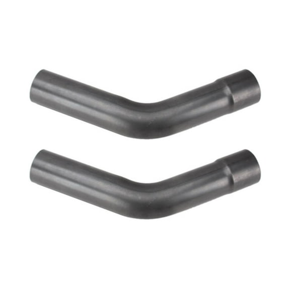 Speedway Motors 3 Inch 45 Degree Exhaust Bend Pair - Universal Fit - Premium Steel Construction - Natural Finish - Mandrel Bent Tubular Elbows - 4" Radius - 5" A, 6" B