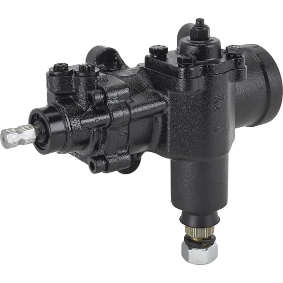 Speedway Motors 800 Power Steering Box with 3/4 30-Spline Input New Saginaw 800 Series Gear Box 16:1 Ratio 4-1/2 Turns Lock-to-Lock for Chevy & Hot Rod Conversions
