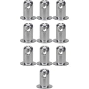 Speedway Motors Aluminum Oval Head Quarter Turn Panel Fasteners .500 Inch Grip Slotted Head Lightweight Body Panel Hardware Universal Fit 10 Pack