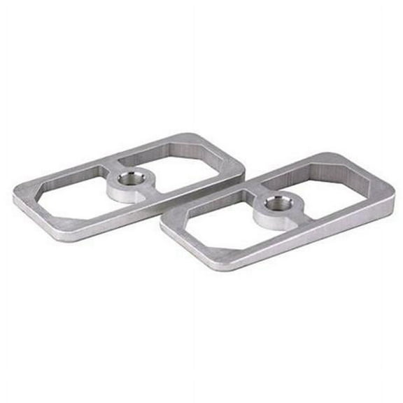 Speedway Motors Aluminum Pinion Angle Leaf Spring Shims - Correct Pinion Angle - Universal Fit - 4 Degree - 5.00" Overall Length - 2.5 Springs - Sold as a Pair