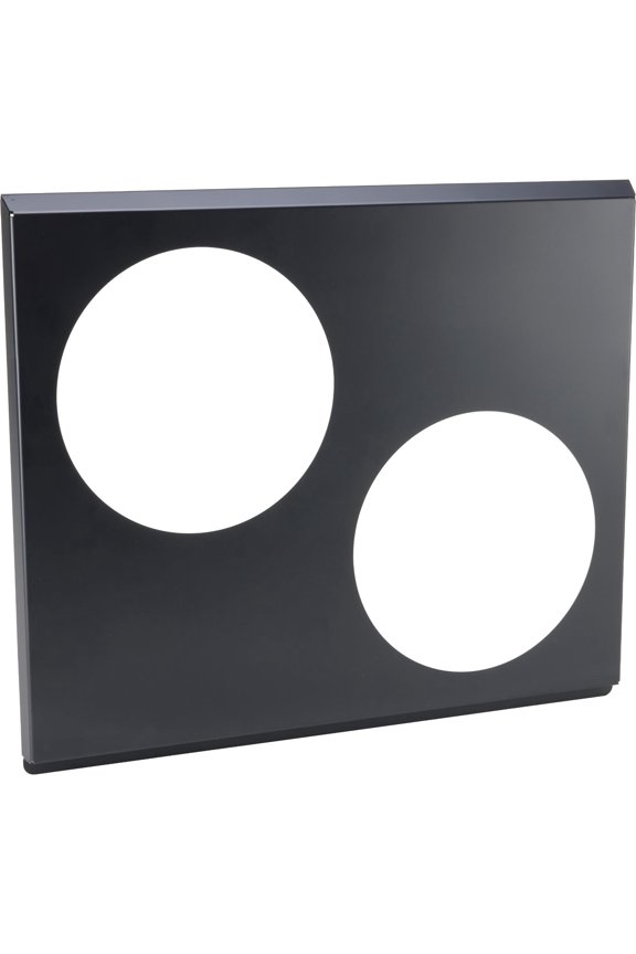 Black Aluminum Dual Electric Fans Shroud for 33 Inch Radiators, Epoxy Coated Aluminum Design for SBC/BBC Single or Double Pass Radiators, Universal Fit
