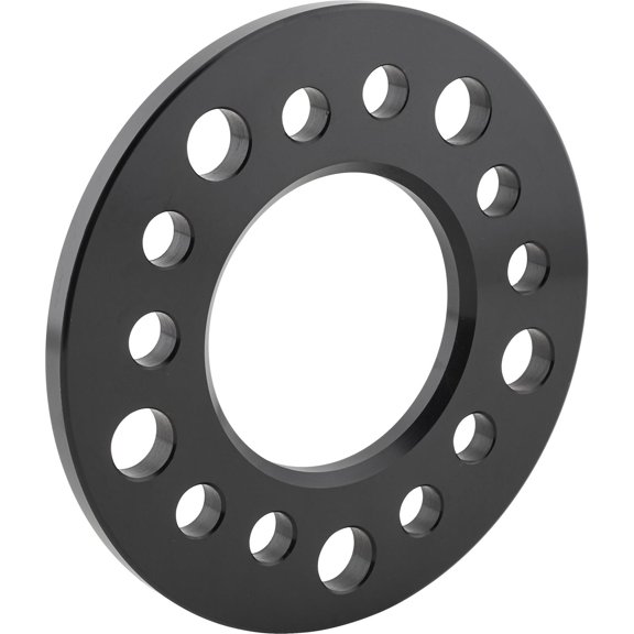 Speedway Motors Black Anodized Aluminum Wheel Spacer, 3/8 Inch Thick, Fits 4 Inch, 4 Inch and 5 Inch Bolt Pattern