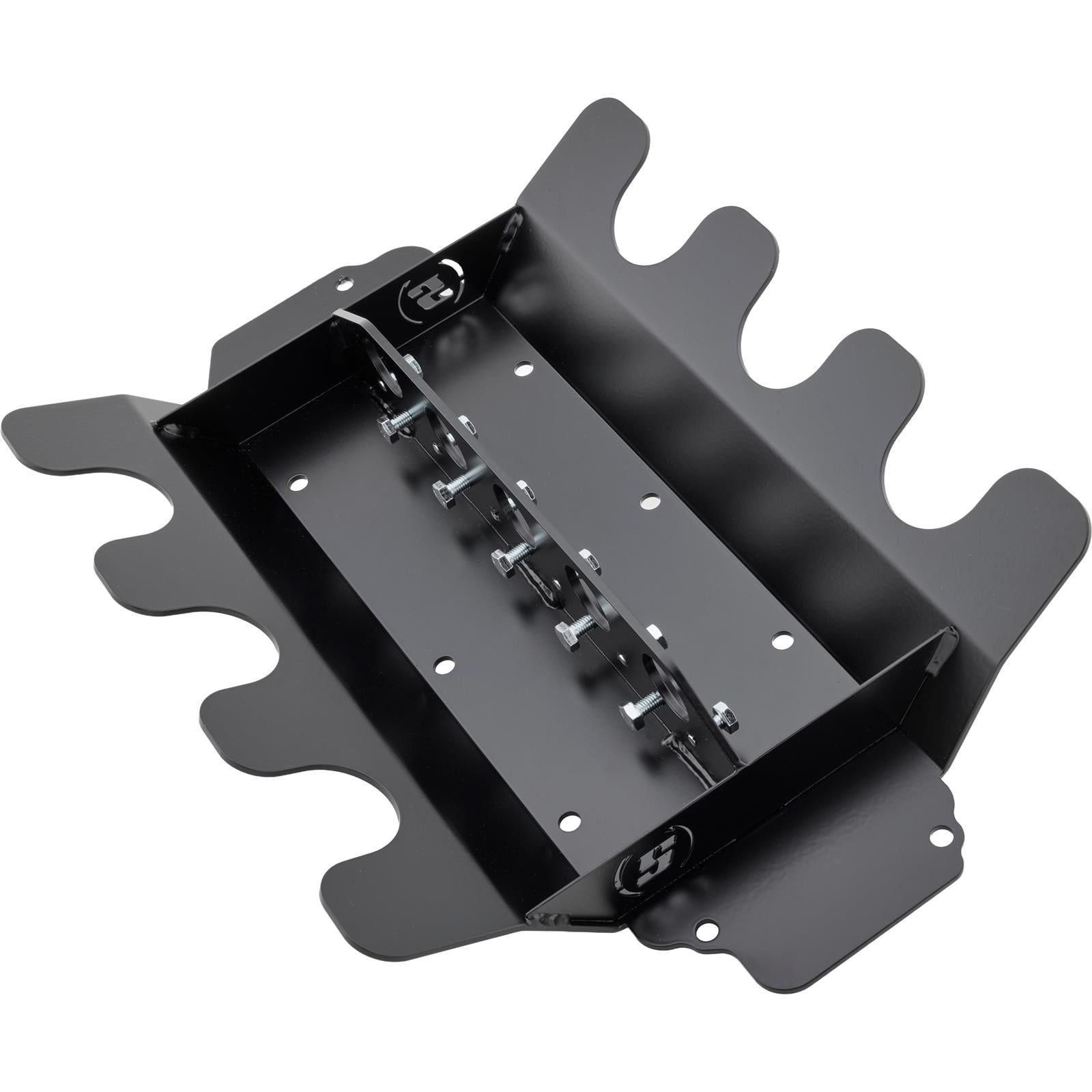 Newpoint Motor Black 3/16 Steel Engine Lift Plate – For Chevy Ford SBC & BBC Engines – Powder Coated