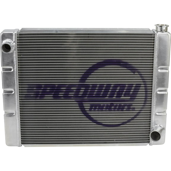 Speedway Motors Chevrolet SBC/BBC Universal Lightweight Aluminum Radiator, 28 Inch Width, Premium Performance with Maximum Cooling, Easy Installation to any Build