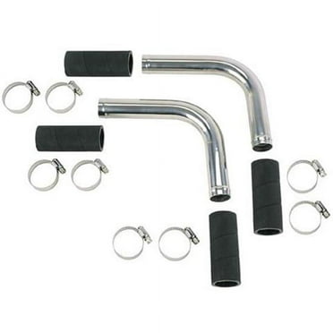 Speedway Motors Chrome Flathead Radiator Hose Dress-Up Kit, 1949-53 Ford/Mercury V8, Stainless Steel or Chrome Tubes, Strong Rubber Connectors, Stainless Clamps