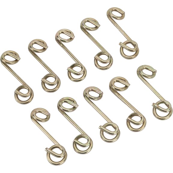 Speedway Motors Flat Quarter-Turn Fastener Springs, .200 Inch Height x 1 Inch Length, Steel Construction for 5/16 Quarter Turn Fasteners, Universal Fit, Pack of 10